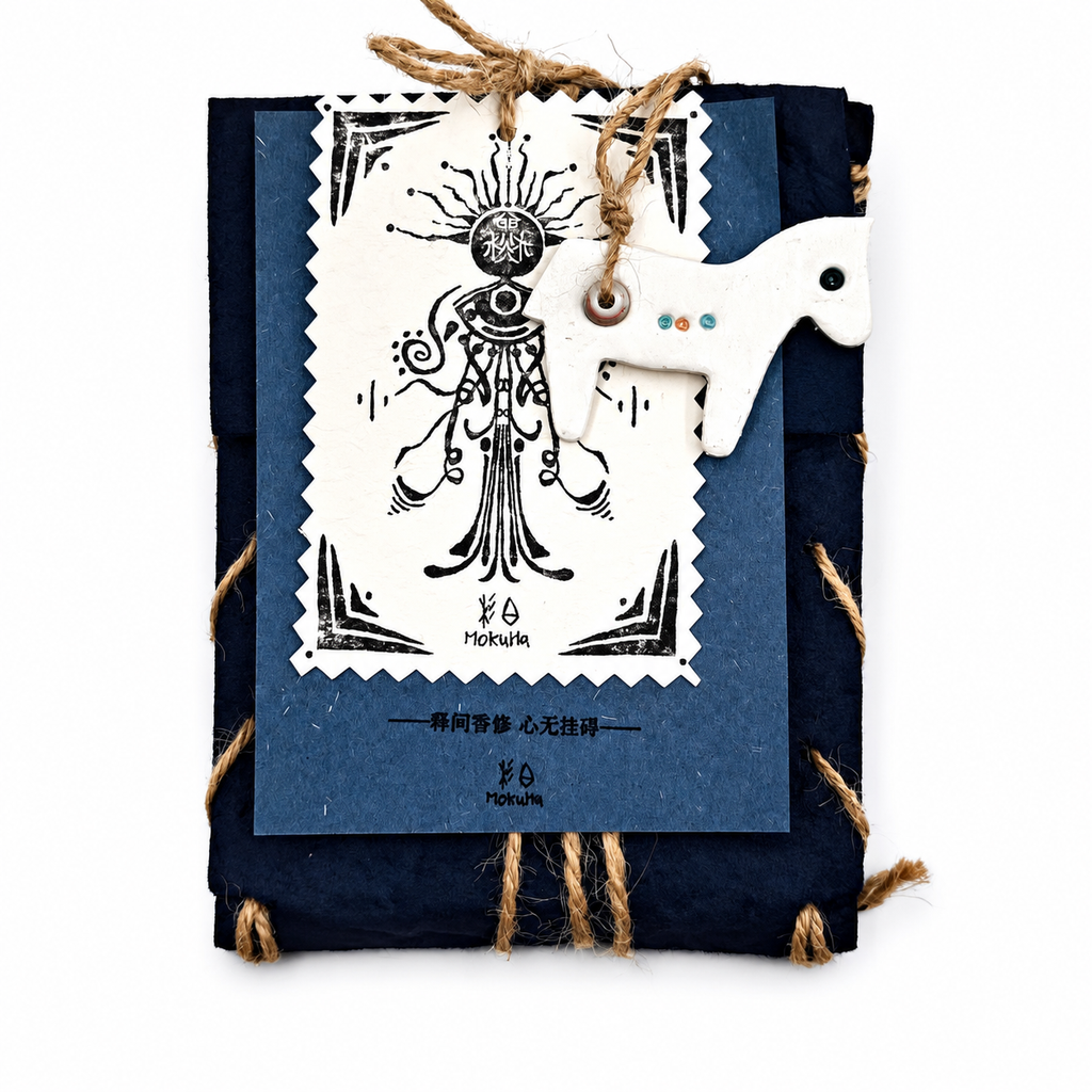 Artisanal Incense - Raw Botanical & Sandalwood Blend in Hand-Stitched Thread-Bound Envelopes