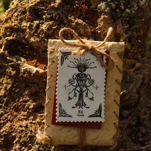 Artisanal Incense - Raw Botanical & Sandalwood Blend in Hand-Stitched Thread-Bound Envelopes