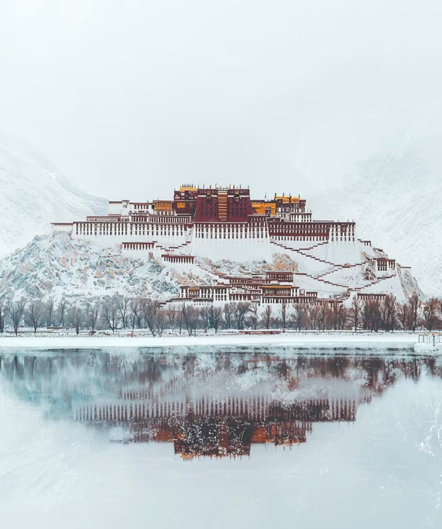 Himalayan monastery landscape