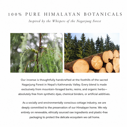 Himalayan Temple Sanctuary: Handmade Nepalese Lokta Paper Rope Incense (Sandalwood, Basil, and Wild Herbs)