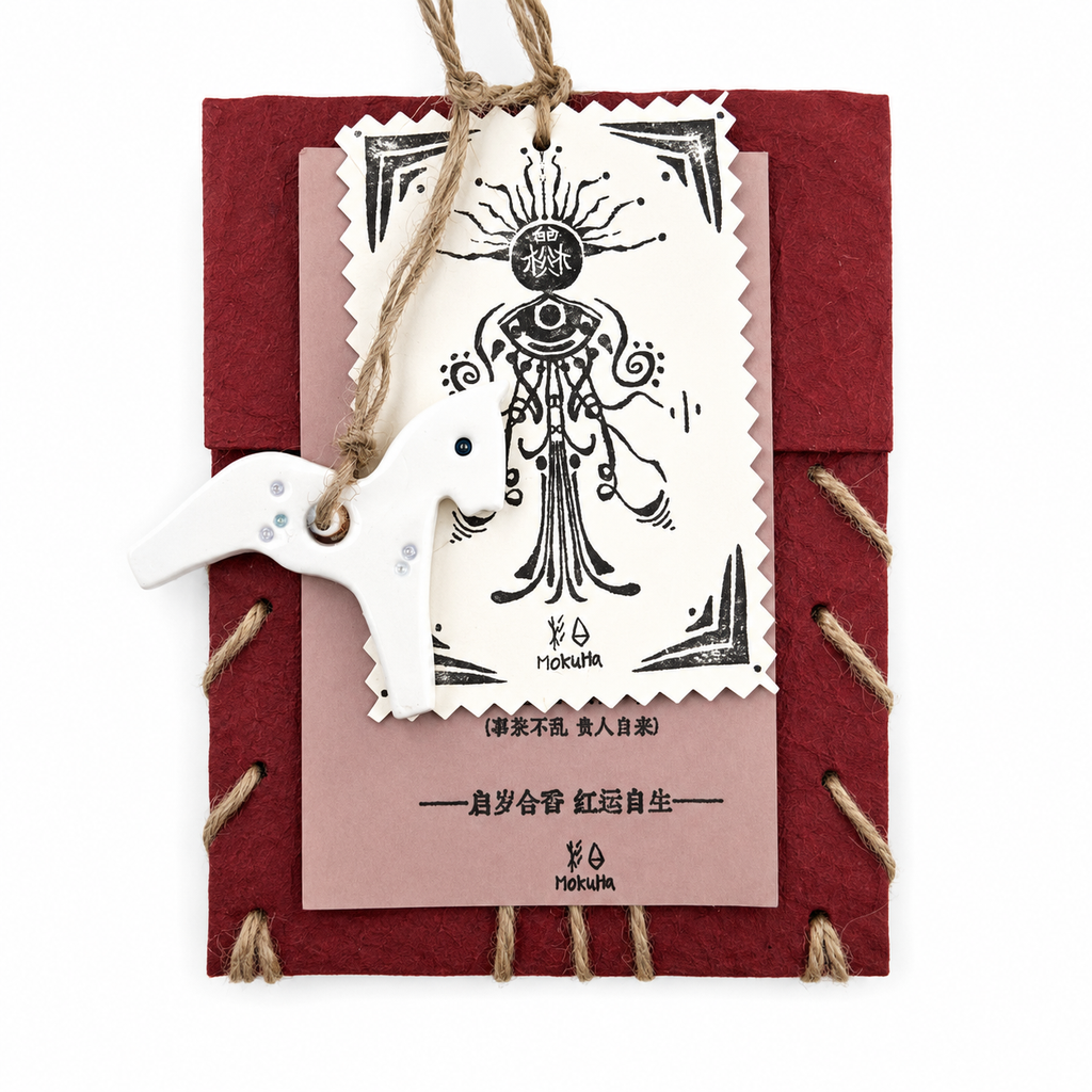 Artisanal Incense - Raw Botanical & Sandalwood Blend in Hand-Stitched Thread-Bound Envelopes